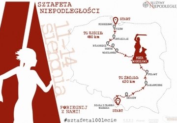 Sztafeta Niepodległości Pobiegnie przez Małopolskę
