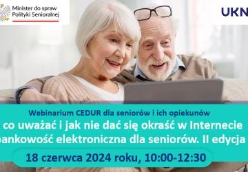 Webinarium dla seniorów i opiekunów