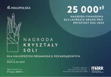 Nagroda Kryształy Soli - 25 tys. zł dla najlepszej organizacji