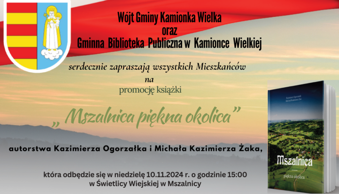 Zaproszenie na promocję książki „Mszalnica piękna okolica”